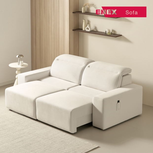 플로 확장형 슬라이드 모션 리클라이너 이지클린 3인 소파