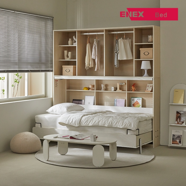 자동접이식 히든월베드 SS 와이드형 (메모리폼 매트리스 포함)