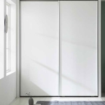 코튼 작은방 슬라이딩 붙박이장(화이트/거울없음)-1640~1800mm