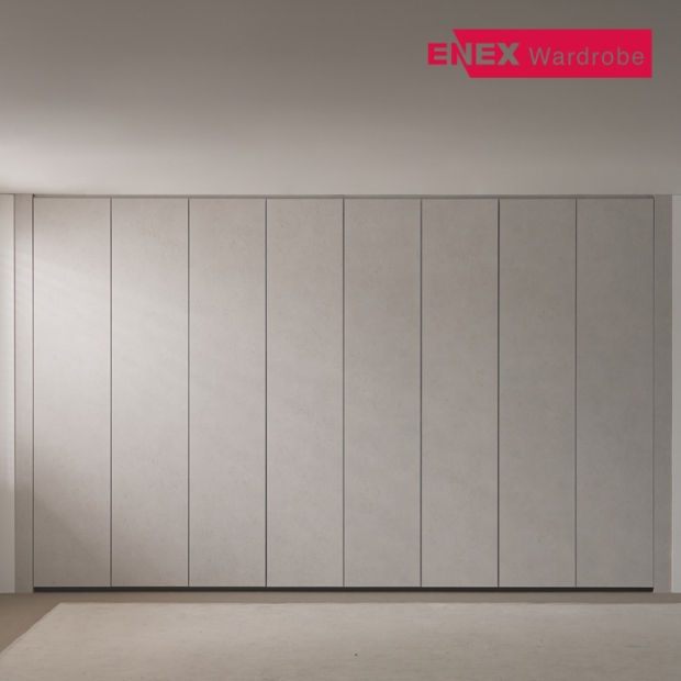 콩크 무몰딩 푸시도어 여닫이 붙박이장(실속형) 30cm/15cm