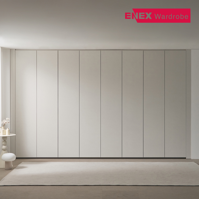 클로스 무몰딩 푸시도어 여닫이 붙박이장(실속형) 30cm/15cm