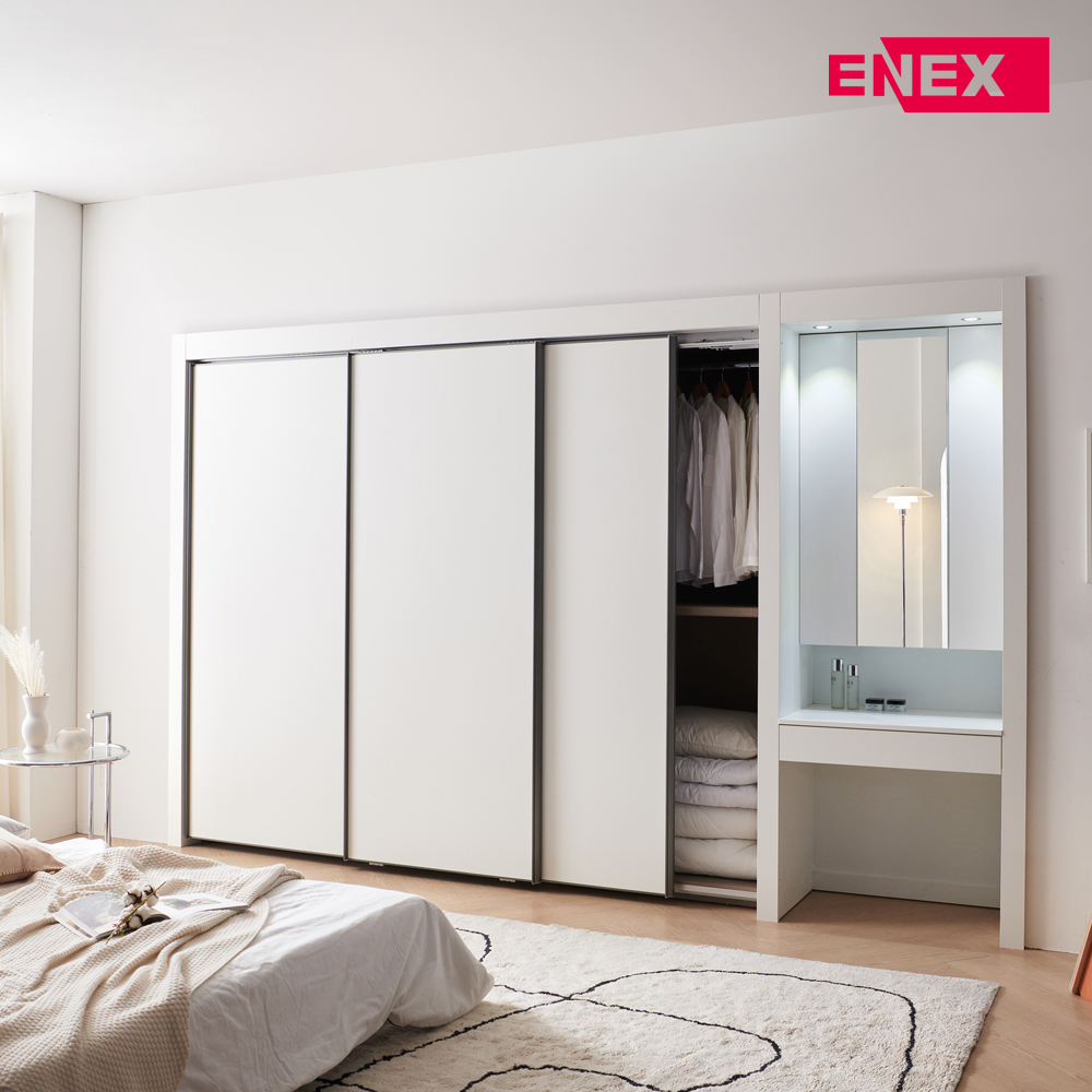 [댐퍼증정] 안나 화장대 붙박이장 270cm