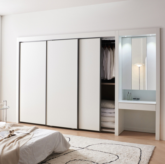 [댐퍼증정] 안나 화장대 붙박이장 360cm