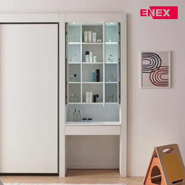 [댐퍼증정] 안나 화장대 붙박이장 360cm