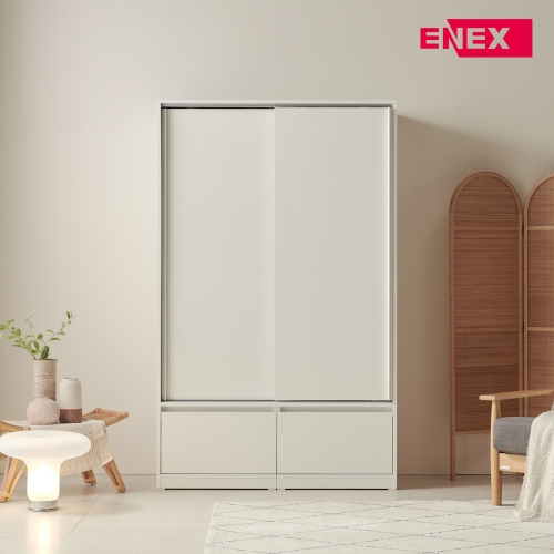 클레어 아치 슬라이딩 옷장 1200 1단 서랍형