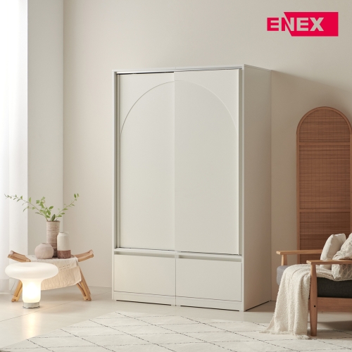 클레어 아치 슬라이딩 옷장 1200 1단 서랍형