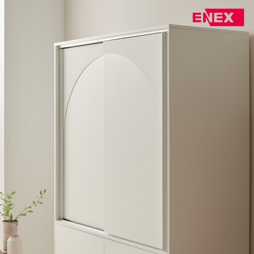 클레어 아치 슬라이딩 옷장 1200 1단 서랍형