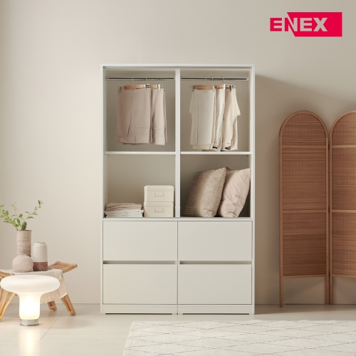 클레어 아치 슬라이딩 옷장 1200 2단 서랍형