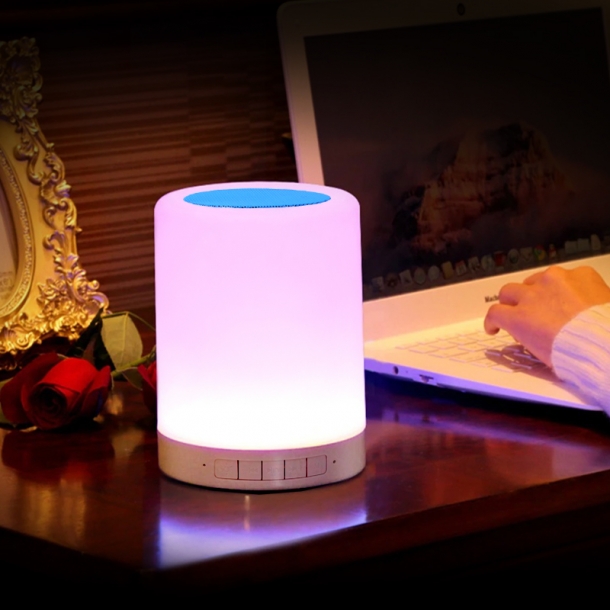 BOSSWIZ BS80 7컬러 무드등 램프 캠핑 블루투스 스피커