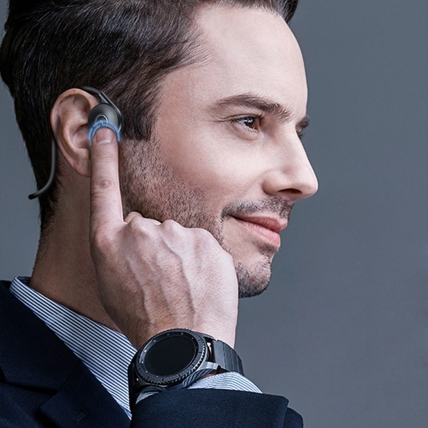 보스위즈 골전도 블루투스 무선 이어폰 탈부착식 마이크 BOS-KT100