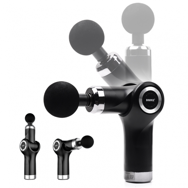 보스위즈 90도 폴딩 무선 미니 마사지건 진동안마기 BOS-GUN