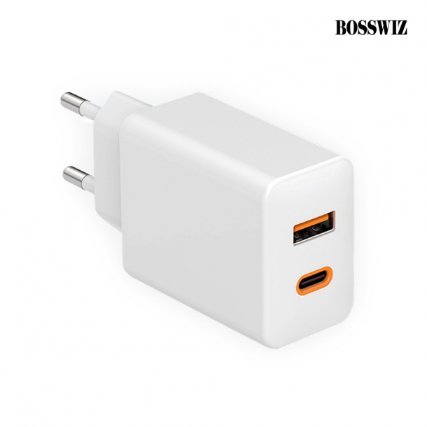 보스위즈 USB C타입 A타입 65W 2포트 PD 멀티 고속 급속 충전기 퀵차지 어댑터 노트북 휴대폰 BOS-PD652