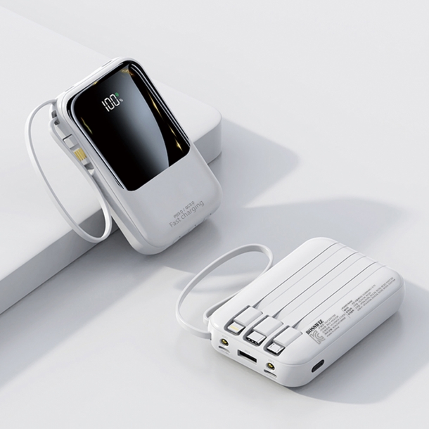 보스위즈 22.5W 고속 충전 10000mAh 미니 플래시 보조배터리 4종 케이블 BOS-PD210K