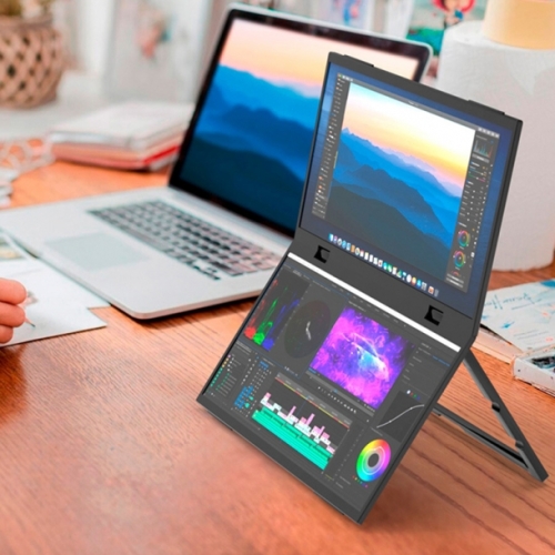 보스위즈 14 듀얼스크린 접이식 모니터 BOS-2M140