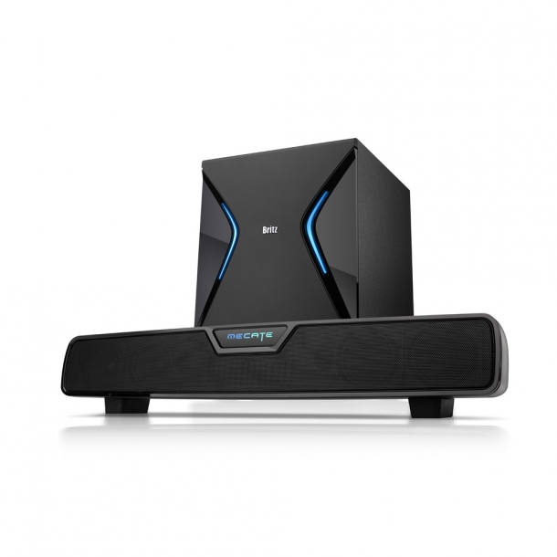 브리츠 BR-GS7000 게이밍 블루투스 사운드바 우퍼 스피커