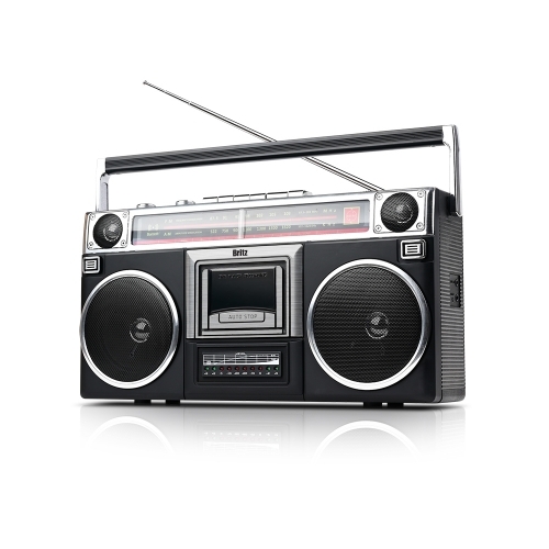 브리츠 BZ-BBX1 레트로 카세트 플레이어 휴대용 블루투스 스피커