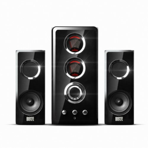 보노보스 2.1채널 우퍼 컴퓨터 PC용 게이밍 멀티미디어 LED 앰프 스피커 BOS-5000 TITANⅡ