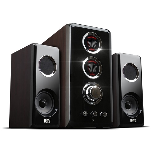 보노보스 2.1채널 우퍼 컴퓨터 PC용 게이밍 멀티미디어 LED 앰프 스피커 BOS-5000 TITANⅡ