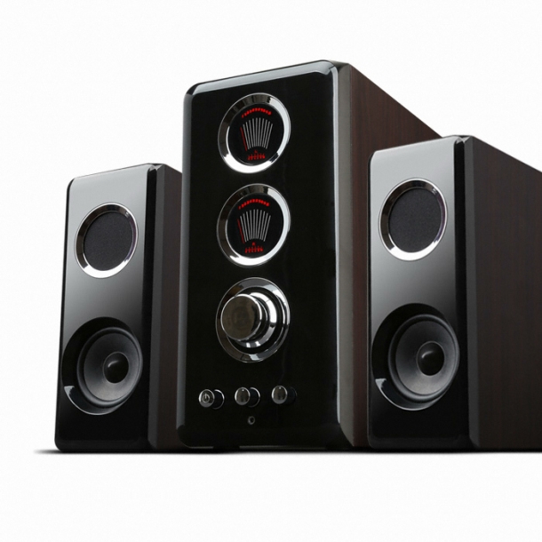 보노보스 2.1채널 우퍼 컴퓨터 PC용 게이밍 멀티미디어 LED 앰프 스피커 BOS-5000 TITANⅡ