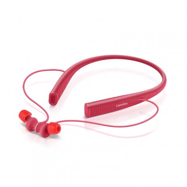 캔스톤 블루투스 넥밴드 이어폰 LX3050_Magenta