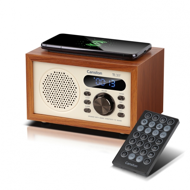 캔스톤 T1 데크 무선충전기 알람시계 블루투스스피커 라디오가 하나