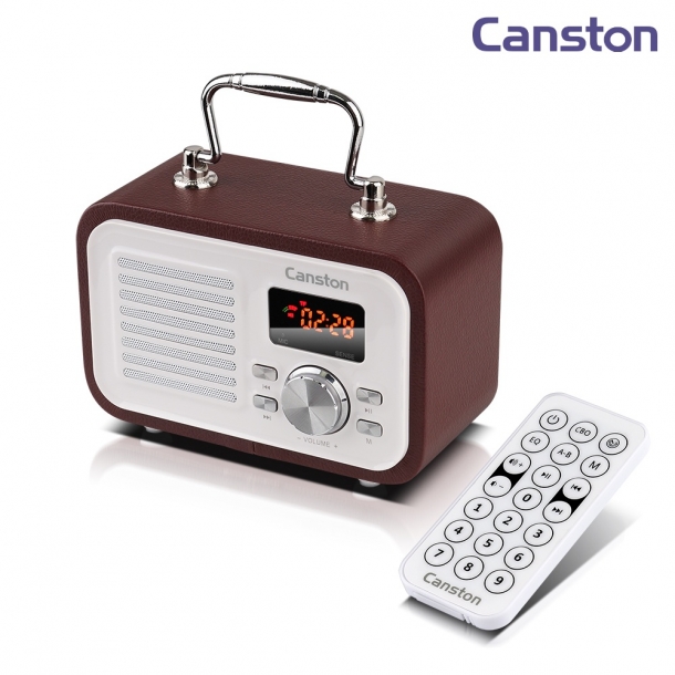 캔스톤 W15 휴대용 레트로 블루투스 라디오 스피커 캠핑 차박 인테리어