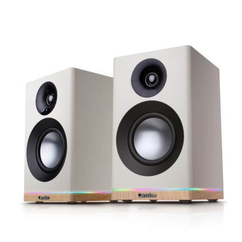 캔스톤 2채널 블루투스 컴퓨터 게이밍 북쉘프 PC 인테리어 TV 스피커 X9BT