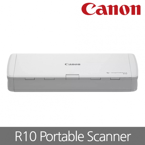 캐논 R10_화이트 초경량 휴대용 스캐너 종이명함 카드 신분증 A4 스캔 USB 충전 지원