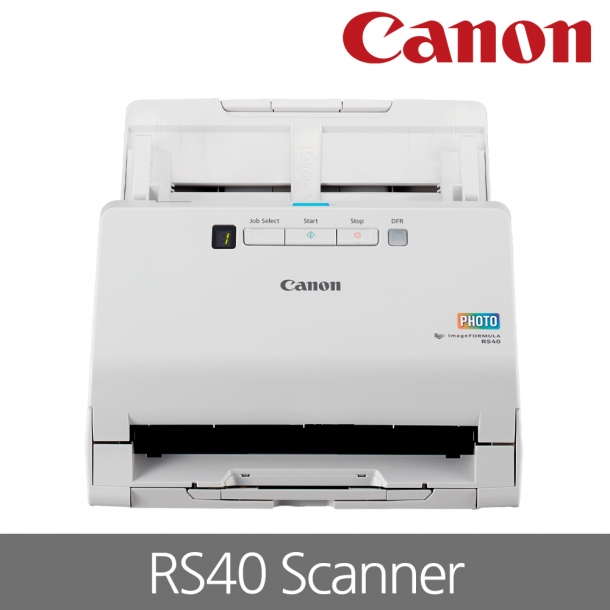캐논 RS40 포토&문서 양면스캔 스캐너 A4 북스캐너 문서전용 다양한 용지지원 스캐너