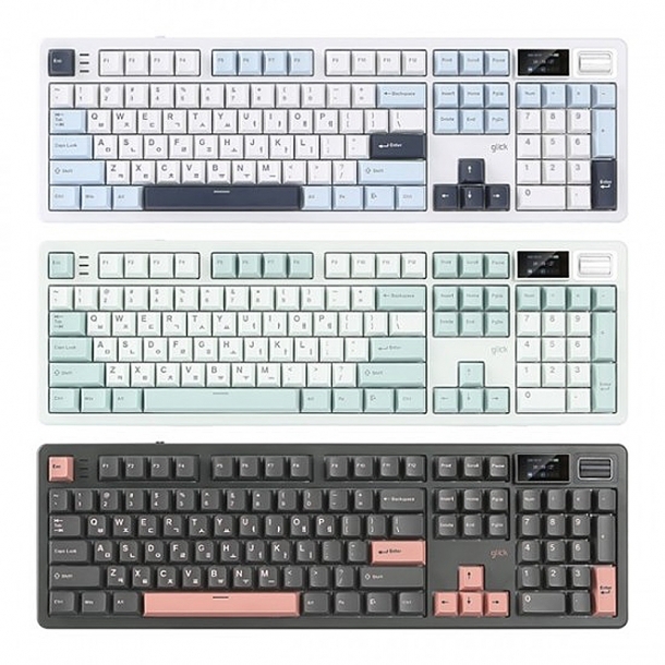 지클릭커 타란튤라 WK107 기계식 블루투스 키보드 제주바다 37g