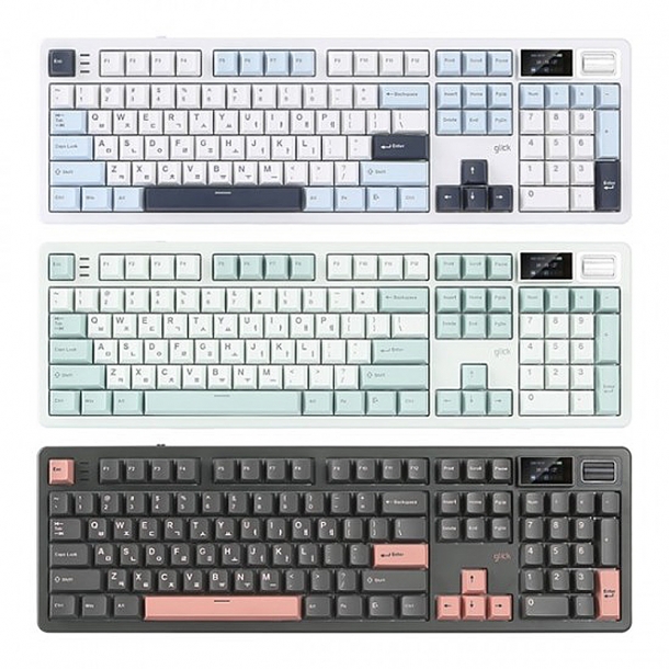 지클릭커 타란튤라 WK107 기계식 블루투스 키보드 제주바다 37g