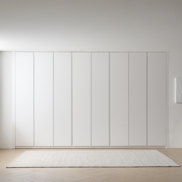 아르보 E0 여닫이 무몰딩 붙박이장 15cm