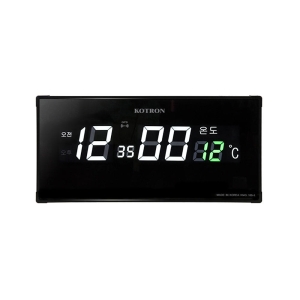 코트론 온도 표시 가정용 강당 학교 사무실 GPS 오차없는 LED 벽시계 / KMG-1001