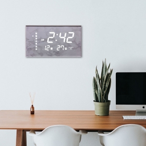 코트론 오차없는 GPS 국산 LED 벽시계 집들이 선물 가정용 사무실 / KMG-7075_마블