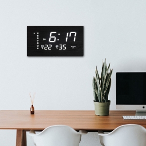 코트론 국산 오차없는 GPS LED 벽시계 날짜표시 집들이 선물 가정용 사무실 / KMG-7080_우드
