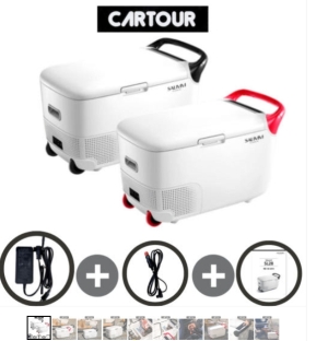 차량냉장고 캠핑용 충전식 냉장고 분리형 휴대용 카투어 SL28