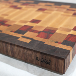엔드그레인 원목 나무 도마 월넛 메이플 이유식 집들이 선물용 / 루비