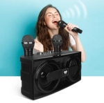 듀얼 무선 블루투스 가정용 노래방 마이크 앰프 나비 NV81-AMP30