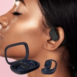 NV2-OWE1 무선 블루투스 오픈형 이어폰 귀걸이형 러닝 아이보리