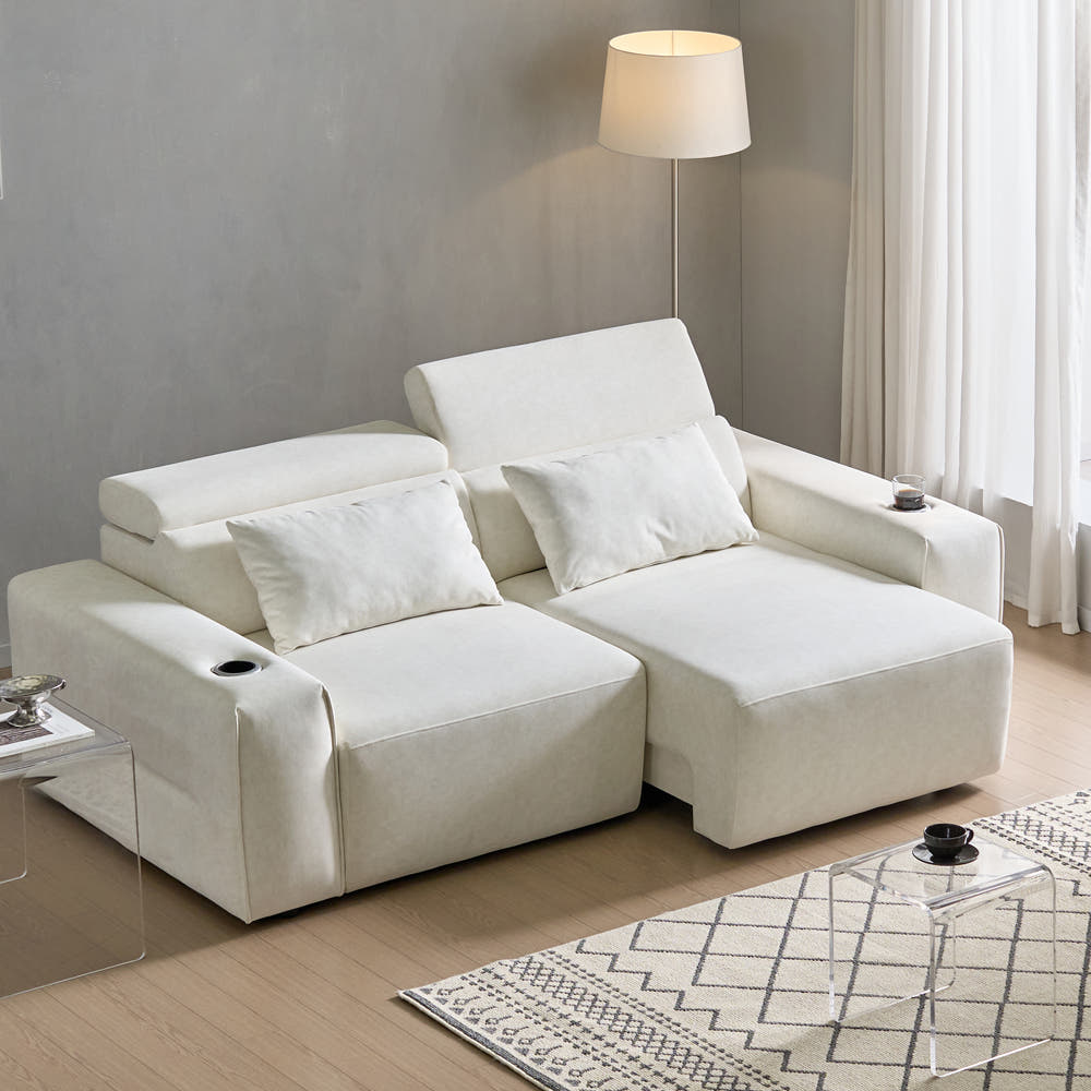 코스믹 모션 슬라이딩 패브릭 소파 3인