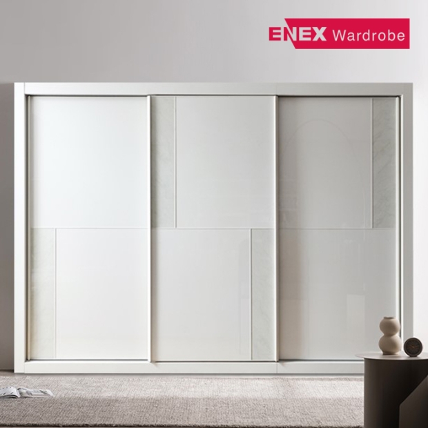 [전시상품할인] 페퍼민트 슬라이딩 장롱 -267.6cm (3도어)