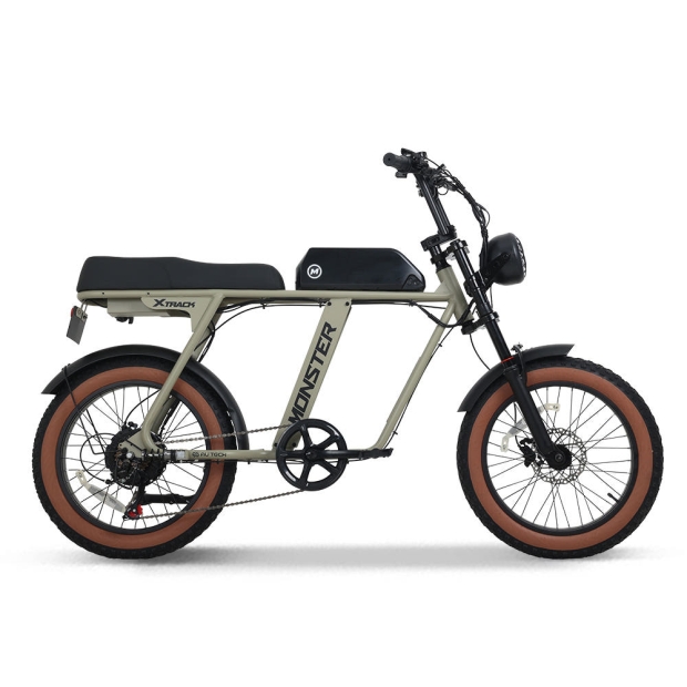 AU테크 엑스트랙 몬스터 팻바이크 자토바이 850W PAS 스로틀 전기자전거 48V 15Ah 사하라