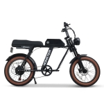 AU테크 엑스트랙 몬스터 팻바이크 자토바이 850W PAS 스로틀 전기자전거 48V 15Ah 블랙