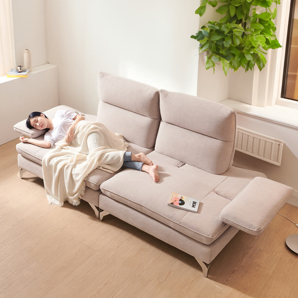 로제그레이 패브릭 모듈형 스윙 소파 3.5인