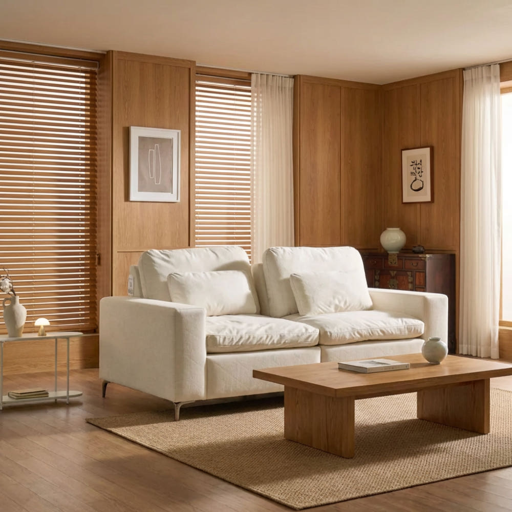 썬키스 스윙 패브릭 모듈형 소파 3인+스툴