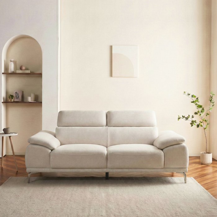 메리 아쿠아 텍스 패브릭 소파 3인