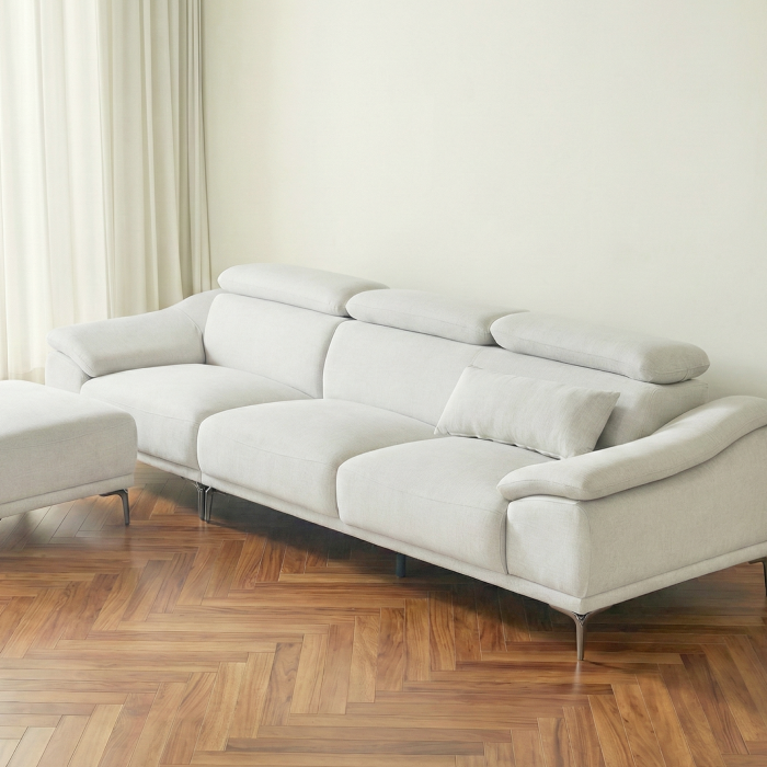 메리 아쿠아 텍스 패브릭 소파 4인