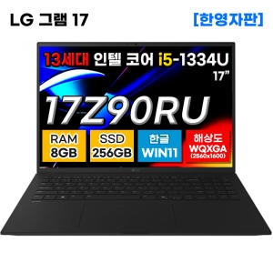 LG그램 17Z90RU-G.AR53A9 13세대 i5 8GB 256GB 노트북