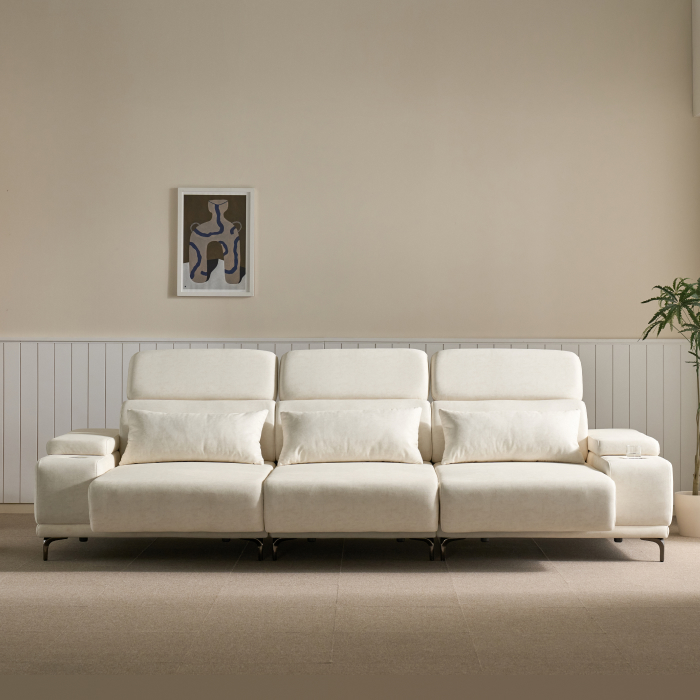 수니 모션 슬라이딩 갤럭시 패브릭 모듈형 소파 4인