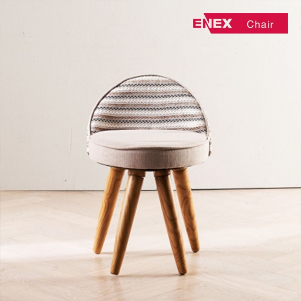 키코 패브릭 원목 화장대의자